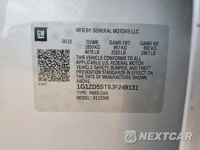 Zdjęcie 12 z 12 samochodu: 2018 CHEVROLET MALIBU LT VIN:1G1ZD5ST9JF249131 - miniatura
