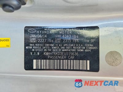 Zdjęcie 13 z 13 samochodu: 2014 HYUNDAI GENESIS COUPE 2.0T VIN:KMHHT6KD3EU115636 - miniatura