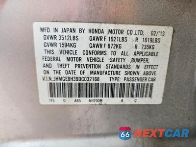 Zdjęcie 12 z 12 samochodu: 2013 HONDA FIT VIN:JHMGE8H39DC032168 - miniatura
