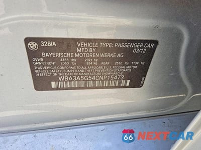 Zdjęcie 12 z 12 samochodu: 2012 BMW 328 I VIN:WBA3A5G54CNP15473 - miniatura