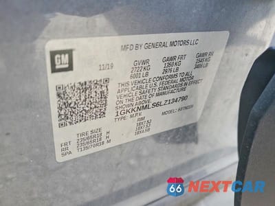 Zdjęcie 13 z 13 samochodu: 2020 GMC ACADIA SLT VIN:1GKKNMLS6LZ134790 - miniatura