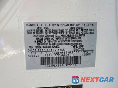 Zdjęcie 14 z 14 samochodu: 2026 NISSAN KICKS SV VIN:3N8AP6CB1TL379893 - miniatura