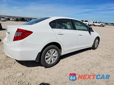 Trzecie zdjęcie samochodu z tyłu: 2012 HONDA CIVIC LX VIN:19XFB2F54CE047286 - miniatura