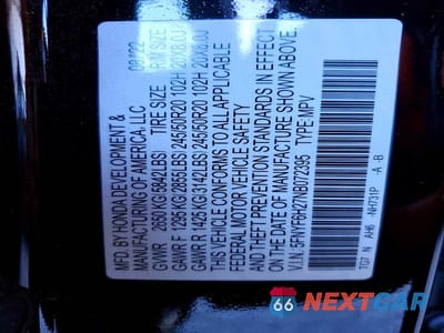 Zdjęcie 13 z 13 samochodu: 2022 HONDA PILOT SE VIN:5FNYF6H27NB072395 - miniatura