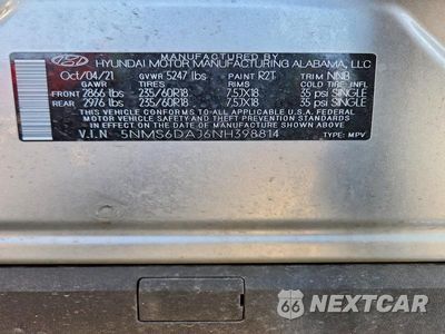 Zdjęcie 13 z 13 samochodu: 2022 HYUNDAI SANTA FE XRT VIN:5NMS6DAJ6NH398814 - miniatura