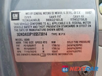 Zdjęcie 14 z 14 samochodu: 2008 CHEVROLET HHR LT VIN:3GNDA53P18S573814 - miniatura