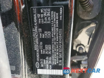 Zdjęcie 12 z 12 samochodu: 2024 HYUNDAI SANTA CRUZ LIMITED VIN:5NTJEDAF1RH084055 - miniatura