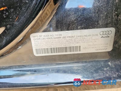 Zdjęcie 12 z 12 samochodu: 2009 AUDI A4 2.0T QUATTRO VIN:WAULF78K89N030886 - miniatura