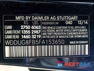 Zdjęcie 12 z 12 samochodu: 2015 MERCEDES-BENZ S 550 4MATIC VIN:WDDUG8FB5FA153650 - miniatura