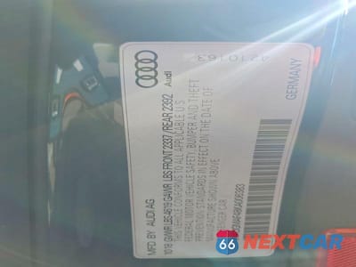 Zdjęcie 13 z 13 samochodu: 2019 AUDI A4 PREMIUM VIN:WAUGMAF48KA006383 - miniatura