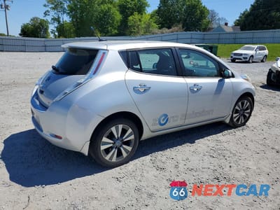 Trzecie zdjęcie samochodu z tyłu: 2013 NISSAN LEAF S VIN:1N4AZ0CPXDC408034 - miniatura