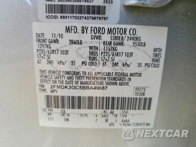 Zdjęcie 14 z 14 samochodu: 2011 FORD EDGE SE VIN:2FMDK3GC5BBA49687 - miniatura