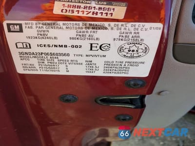 Zdjęcie 12 z 12 samochodu: 2006 CHEVROLET HHR LT VIN:3GNDA23P06S603560 - miniatura