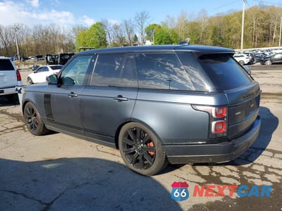 Drugie zdjęcie samochodu z przodu: 2019 LAND ROVER RANGE ROVER HSE VIN:SALGS2SV6KA533604 - miniatura