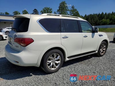 Trzecie zdjęcie samochodu z tyłu: 2012 INFINITI QX56 BASE VIN:JN8AZ2NCXC9316955 - miniatura