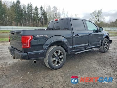 Trzecie zdjęcie samochodu z tyłu: 2017 FORD F150 SUPERCREW VIN:1FTEW1EP8HFB56229 - miniatura