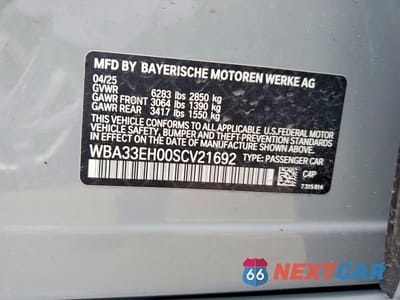 Zdjęcie 12 z 12 samochodu: 2025 BMW 740 XI VIN:WBA33EH00SCV21692 - miniatura