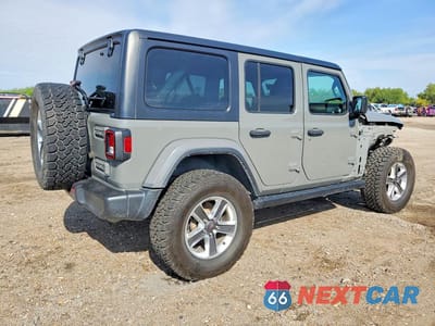 Trzecie zdjęcie samochodu z tyłu: 2023 JEEP WRANGLER SAHARA VIN:1C4HJXENXPW529816 - miniatura