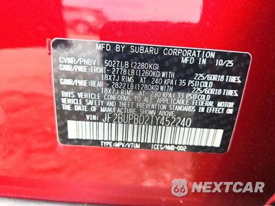 Zdjęcie 13 z 13 samochodu: 2026 SUBARU OUTBACK PREMIUM VIN:JF2BUPBD2TY452240 - miniatura