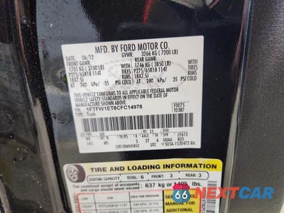 Zdjęcie 12 z 12 samochodu: 2012 FORD F150 SUPERCREW VIN:1FTFW1ET8CFC14978 - miniatura