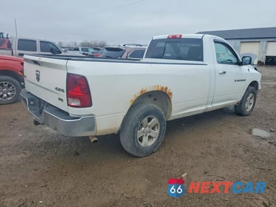 Trzecie zdjęcie samochodu z tyłu: 2012 DODGE RAM 1500 SLT VIN:3C6JD7EP1CG185884 - miniatura