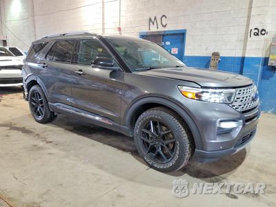 Czwarte zdjęcie samochodu z boku: 2020 FORD EXPLORER LIMITED VIN:1FMSK8FH0LGB40166 - miniatura