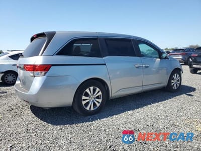 Trzecie zdjęcie samochodu z tyłu: 2017 HONDA ODYSSEY EX VIN:5FNRL5H46HB008636 - miniatura