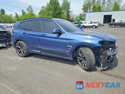 Czwarte zdjęcie samochodu z boku: 2021 BMW X3 M COMPETITION VIN:5YMTS0C05M9G57309 - miniatura