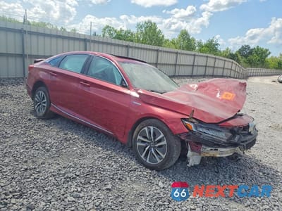 Czwarte zdjęcie samochodu z boku: 2021 HONDA ACCORD HYBRID EXL VIN:1HGCV3F53MA014141 - miniatura
