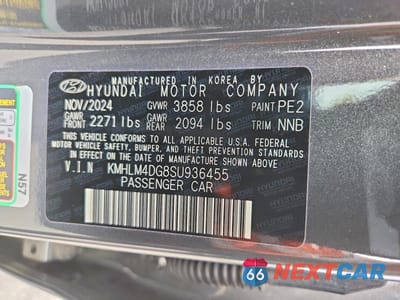 Zdjęcie 13 z 13 samochodu: 2025 HYUNDAI ELANTRA SEL SPORT VIN:KMHLM4DG8SU936455 - miniatura