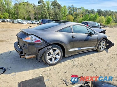Trzecie zdjęcie samochodu z tyłu: 2007 MITSUBISHI ECLIPSE GS VIN:4A3AK24F97E014966 - miniatura
