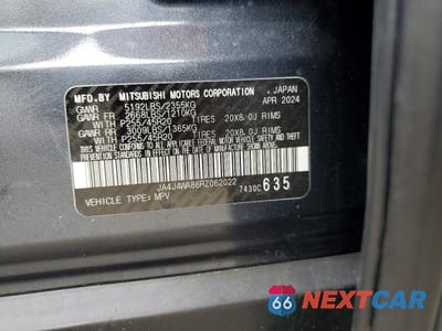 Zdjęcie 12 z 12 samochodu: 2024 MITSUBISHI OUTLANDER SEL VIN:JA4J4WA86RZ062022 - miniatura