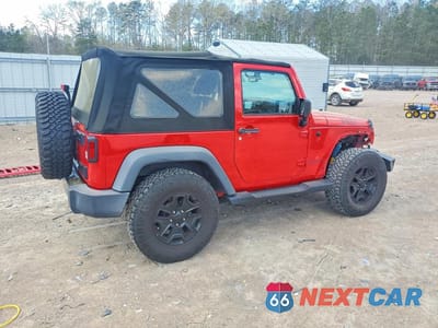 Trzecie zdjęcie samochodu z tyłu: 2016 JEEP WRANGLER SPORT VIN:1C4GJWAG4GL246116 - miniatura