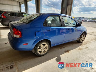 Trzecie zdjęcie samochodu z tyłu: 2006 CHEVROLET AVEO LT VIN:KL1TG56666B622284 - miniatura