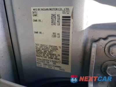 Zdjęcie 13 z 13 samochodu: 2012 NISSAN ALTIMA 2.5 VIN:1N4AL2AP2CN536027 - miniatura