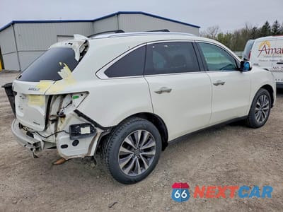 Trzecie zdjęcie samochodu z tyłu: 2016 ACURA MDX TECHNOLOGY VIN:5FRYD4H41GB042516 - miniatura