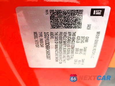 Zdjęcie 13 z 13 samochodu: 2019 CHEVROLET CORVETTE Z06 3LZ VIN:1G1YU3D66K5605307 - miniatura
