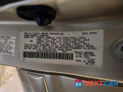 Zdjęcie 12 z 12 samochodu: 2002 TOYOTA HIGHLANDER VIN:JTEHF21A820043391 - miniatura