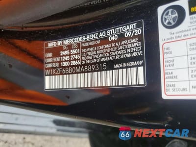 Zdjęcie 12 z 12 samochodu: 2021 MERCEDES-BENZ E AMG 53 4MATIC VIN:W1KZF6BB0MA889315 - miniatura