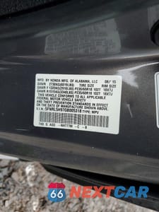 Zdjęcie 13 z 13 samochodu: 2016 HONDA ODYSSEY TOURING VIN:5FNRL5H97GB005318 - miniatura