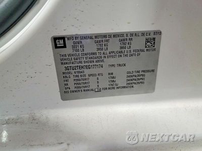 Zdjęcie 12 z 12 samochodu: 2014 GMC SIERRA K1500 VIN:3GTU2TEH7EG177174 - miniatura