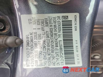 Zdjęcie 12 z 12 samochodu: 2021 HONDA CIVIC VIN:2HGFC2F69MH507779 - miniatura