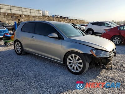 Czwarte zdjęcie samochodu z boku: 2015 VOLKSWAGEN GOLF VIN:3VW917AU0FM101444 - miniatura
