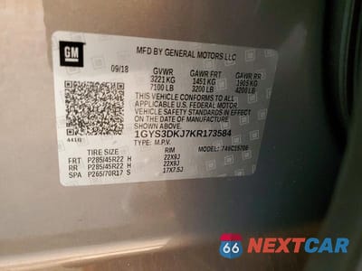 Zdjęcie 14 z 14 samochodu: 2019 CADILLAC ESCALADE PLATINUM VIN:1GYS3DKJ7KR173584 - miniatura