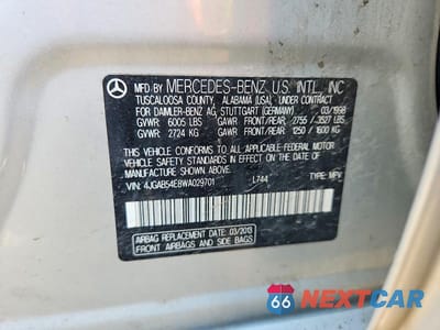 Zdjęcie 12 z 12 samochodu: 1998 MERCEDES-BENZ ML 320 VIN:4JGAB54E8WA029701 - miniatura