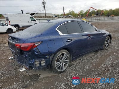 Trzecie zdjęcie samochodu z tyłu: 2021 INFINITI Q50 SIGNATURE EDITION VIN:JN1EV7CP7MM706120 - miniatura