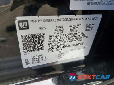 Zdjęcie 13 z 13 samochodu: 2022 CHEVROLET SILVERADO K1500 LTZ VIN:3GCUDGED8NG526096 - miniatura