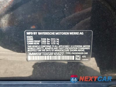 Zdjęcie 12 z 12 samochodu: 2025 BMW M340XI VIN:3MW69FT0XS8F45627 - miniatura
