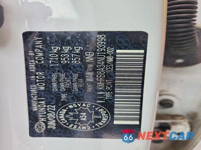 Zdjęcie 12 z 12 samochodu: 2022 HYUNDAI VENUE SE VIN:KMHRB8A34NU193998 - miniatura