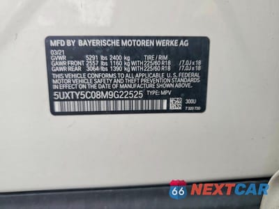 Zdjęcie 14 z 14 samochodu: 2021 BMW X3 XDRIVE30I VIN:5UXTY5C08M9G22525 - miniatura